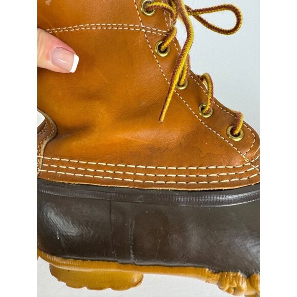 L.L. Bean Maine Hunting Shoe Boots Waterproof Outdoors Leather Women 8 USA - Picture 7 of 14